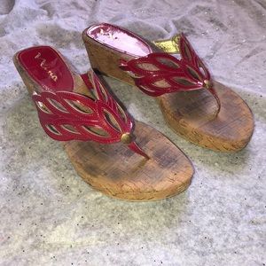 Red Heel Sandals
